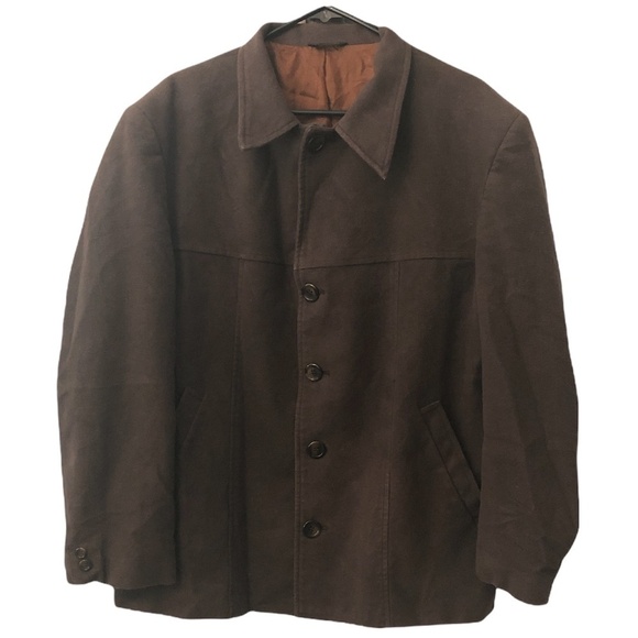 Vintage Western Jacket SUAVE Coat Men's Size 46 Brown Cowboy  Style - Picture 13 of 13